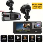 Cámara de tablero para auto 1080p con visión nocturna