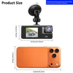 Cámara de tablero para auto 1080p con visión nocturna - imagen 4